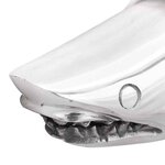 vidaXL Sculpture requin Argent 68x20x24 cm Aluminium