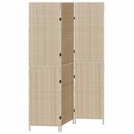vidaXL Paravent Pliant Manuel Beige 147 x 180 cm polyrotin