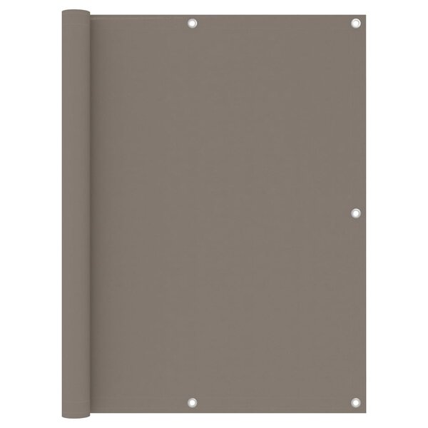vidaXL Écran de balcon Taupe 120x600 cm Tissu Oxford