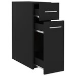 vidaXL Armoire d'apothicaire Noir 20x45 5x60 cm Bois d’ingénierie
