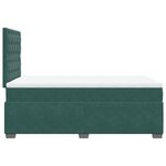 vidaXL Sommier à lattes de lit avec matelas vert foncé 120x190 cm