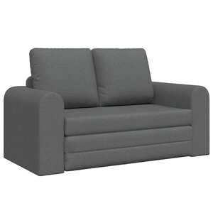 vidaXL Canapé-Lit 60cm Gris foncé tissu