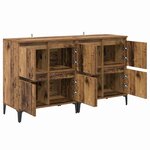 vidaXL Buffets 2 Pièces Bois Ancien 60 x 35 x 70 cm Bois d'ingénierie