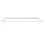 vidaXL Auvent rétractable Crème 4 x 2 m 100  Polyester et Aluminium