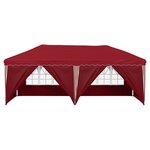 vidaXL Tente de fête pop-up 575 x 288 x 245 cm Bordeaux