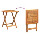 vidaXL Ensemble bistrot 3 Pièces Marron Bois d'acacia massif
