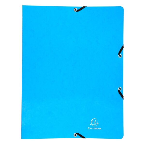 Classeur À Élastiques 2 Anneaux 15mm Iderama - A4 - Bleu Clair - X 20 - Exacompta