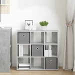 vidaXL Buffet Gris béton 73 5 x 24 x 69 5 cm