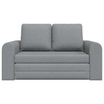 vidaXL Canapé-Lit Gris clair 148 x 71 x 83 cm tissu