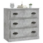 vidaXL Buffet gris béton 70x35 5x67 5 cm bois d'ingénierie