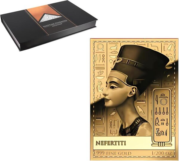 Pièce de monnaie en Or 5000 Francs g 0.155 (1/200 oz) Millésime 2024 Gold Gift NEFERTITI