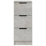vidaXL Buffets 2 Pièces Gris béton 30x30x70 cm Bois d'ingénierie