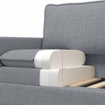 vidaXL Canapé 2 place Gris clair 126 x 81 x 87 5 cm Tissu
