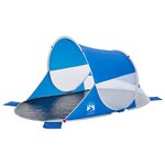 vidaXL Tente de plage 2 personnes bleu azuré escamotable imperméable