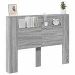 vidaXL Tête de lit Gris Sonoma 140 x 16 5 x 103 5 cm Bois d'ingénierie