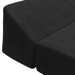 vidaXL Canapé-lit pliable Noir 120 x 60 x 49 cm Tissu