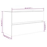 vidaXL Ensemble de meubles de salle de bain 2 Pièces Chêne fumé