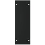 vidaXL Portant de bois de chauffage Noir 40x35x100 cm Verre trempé