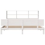vidaXL Lit bibliothèque sans matelas blanc 180x200 cm bois pin massif