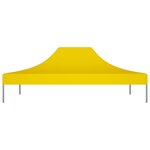Vidaxl toit de tente de réception 4 5x3 m jaune 270 g/m²
