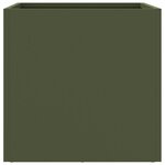 vidaXL Jardinière vert olive 32x30x29 cm acier