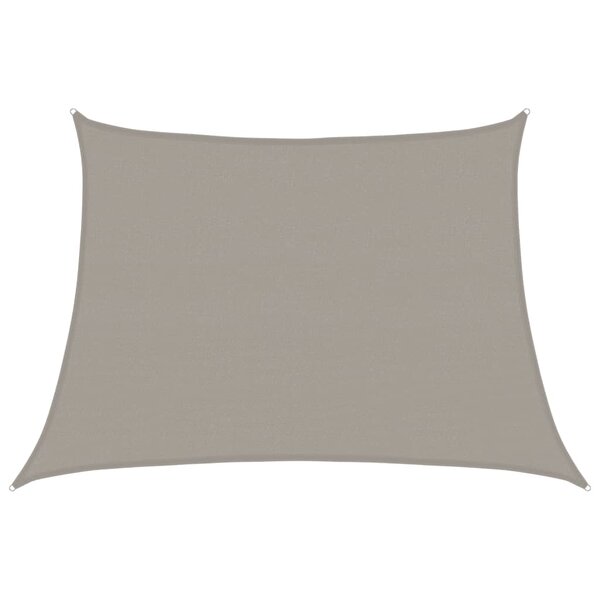 vidaXL Voile d'ombrage 160 g/m² trapèze gris clair 4/5x3 m PEHD