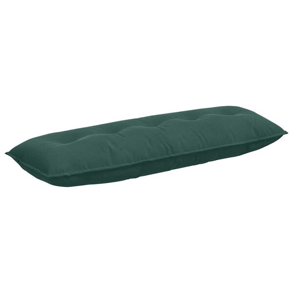 vidaXL Coussin de Dos Vert foncé 140 x 50 cm Tissu en velours côtelé
