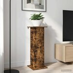 vidaXL Support de Plante 2 pc Chêne fumé 30 5 x 30 x 80 5 cm