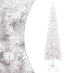 vidaXL Sapin de Noël étroit Blanc 120 cm