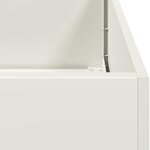 vidaXL Jardinière blanc 280x80x40 cm acier