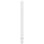 vidaXL Pieds de table de bar Blanc 2 pièces 40 x (110-111) cm Acier