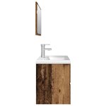 vidaXL Ensemble de meubles salle de bain 3 Pièces bois d'ingénierie