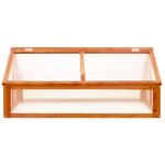 vidaXL Serre Marron 114x80x50 cm Bois de sapin