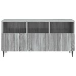 vidaXL Meuble TV Sonoma gris 102 x 34 5 x 50 cm Bois d'ingénierie
