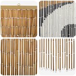 vidaXL Rideau de porte anti-insectes multicolore 200 x 100 cm Bambou