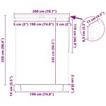 vidaXL Store enrouleur Bleu et Blanc 200 x 250 cm Tissu et Aluminium