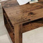 vidaXL Table basse Bois ancien 96 x 54 x 44 cm Bois d'ingénierie