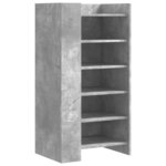 vidaXL Armoire à chaussures gris béton 52x37 5x100cm bois d'ingénierie