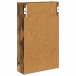 vidaXL Armoire murale de salle de bain Chêne Fumé 30 x 10 x 50 cm