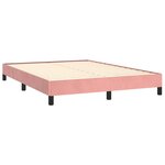 vidaXL Cadre de lit Rose 140x190 cm Velours