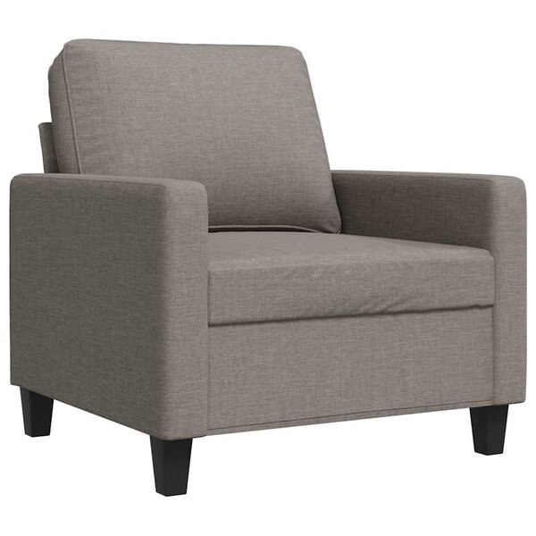 vidaXL Fauteuil Taupe 60 cm Tissu