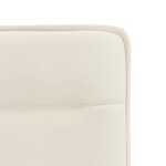 vidaXL Chaises à manger lot de 4 Crème Velours