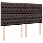 vidaXL Sommier à lattes de lit avec matelas Marron foncé 180x200 cm