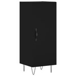 vidaXL Buffet haut Noir 34 5x34x180 cm Bois d'ingénierie