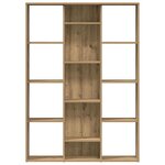 vidaXL Séparateur de pièce/Bibliothèque chêne artisanal 100x24x140 cm