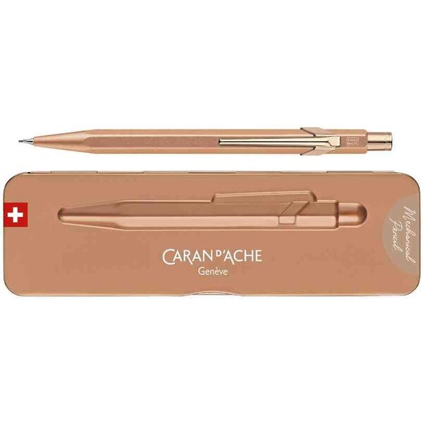 Porte-mines 844 Brut Rosé  0 07 mm  or rose CARAN D'ACHE