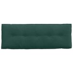 vidaXL Coussin de Dos Vert foncé 140 x 50 cm Tissu en velours côtelé