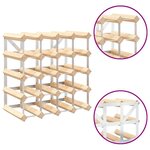 vidaXL Casier à bouteilles pour 20 bouteilles Pinède solide