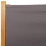 vidaXL Chaises inclinables de jardin lot de 8 tissu et bois massif