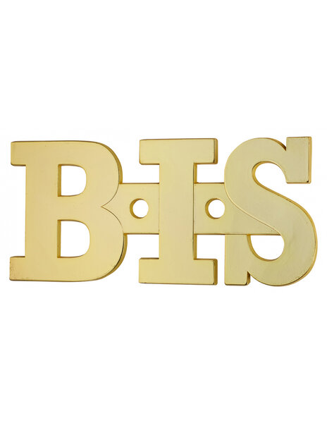 THIRARD - Plaque de signalisation BIS  laiton à visser  51x34mm  laiton - THIRARD